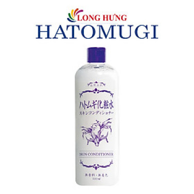 Nước hoa hồng Ý Dĩ Hadakiri Hatomugi Conditioer giúp dưỡng ẩm và làm trắng da (500ml) - Hàng chính hãng