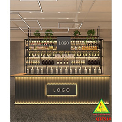 Bàn thu ngân, bàn lễ tân, bàn tính tiền bằng gỗ MDF QTT514- NỘI THẤT LẮP RÁP VIENDONGADV