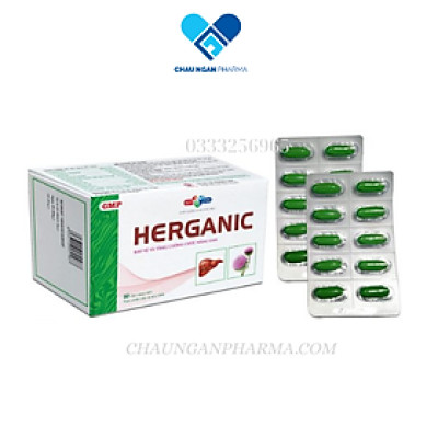 HERGANIC Mediphar USA Hộp 50 viên  – Tăng cường chức năng giải độc gan