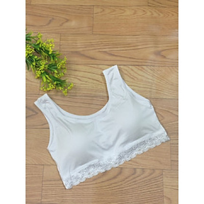 COMBO 5 ÁO BRA THUN LỤA MỀM CHÂN REN QT03