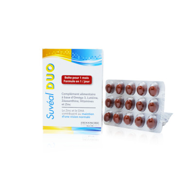 Vitamin Bổ Mắt Cao Cấp Từ Pháp Suvéal Duo: Chống Tia Sáng Xanh, Giảm Tổn Thương Mắt Do  Quá Trình Oxh Trong Học Tập, Làm Việc, Tuổi Tác, Phòng Ngừa Và Hỗ Trợ Điều Trị Đục Thủy Tinh Thể, Thoái Hóa Điểm Vàng 