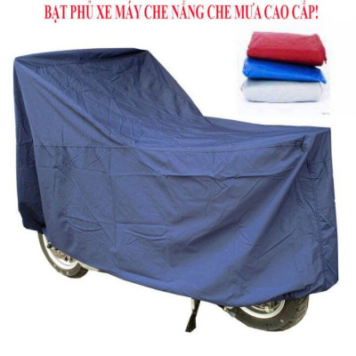 Bạt Trùm Xe Máy , Áo Trùm Xe Che Nắng Mưa, Tấm Phủ Che Nắng Xe Máy Đa Năng Vải Dù Siêu Dày, Hàng Việt Nam, Có Túi Đựng 