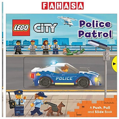 Sách ngoại văn: LEGO City. Police Patrol: A Push, Pull And Slide Book