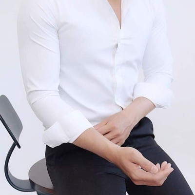 Áo Sơ Mi Trắng Trơn Chất Vải Mềm Mịn AT06