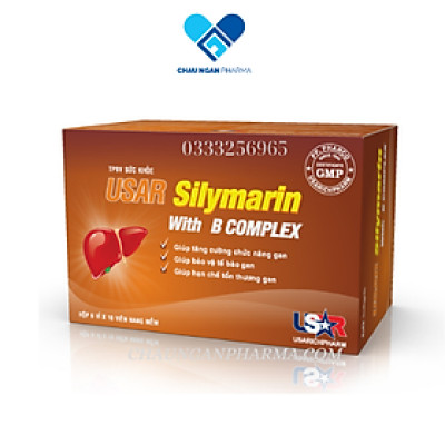 Viên bảo vệ gan USAR SILYMARIN WITH B COMPLEX (Oblong) Phong Phú Hộp 60 viên
