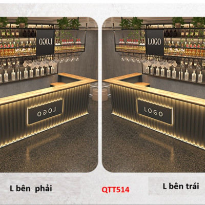 Bàn thu ngân, bàn lễ tân, bàn tính tiền bằng gỗ MDF QTT514- NỘI THẤT LẮP RÁP VIENDONGADV