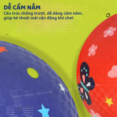 Bóng cao su, banh cho bé Mideer Playround Ball, Bóng hơi đồ chơi vận động cho bé 1,2,3,4 tuổi