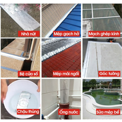 Băng keo chống thấm X2000 tường nhà, mái tôn dán bể nước ,.....đa năng trên mọi vật liệu