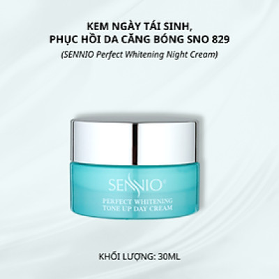 Kem dưỡng ẩm Sennio Perfect Whitening Day Cream dưỡng trắng da mặt ban ngày tái tạo và phục hồi da 30g SNO 829