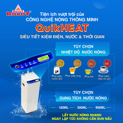MÁY LỌC NƯỚC NÓNG THÔNG MINH LẠNH ROBOT GrandPlus-9  -Hàng Chính Hãng