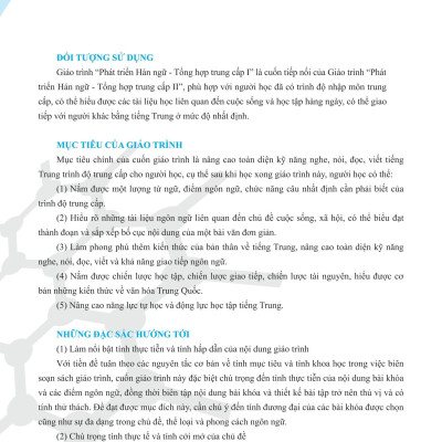 Sách - Giáo Trình Phát Triển Hán Ngữ - Tổng Hợp Trung Cấp 2