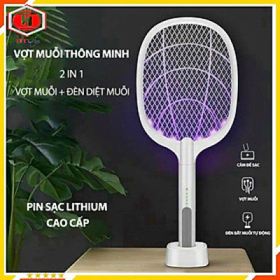 Vợt Muỗi Thông Minh, Vợt Muỗi Kiêm Đèn Bắt Muỗi 3in1 - Hàng Nhập Khẩu