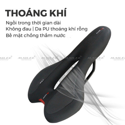 Đệm Yên Xe Đạp GEL ACTIV-66 kích thước 27.5x16cm Chất Liệu Da PU và Đệm Silicon Mềm Mại, Thoáng Khí Cho Xe Đạp Road, Xe đạp Touring - Mai Lee