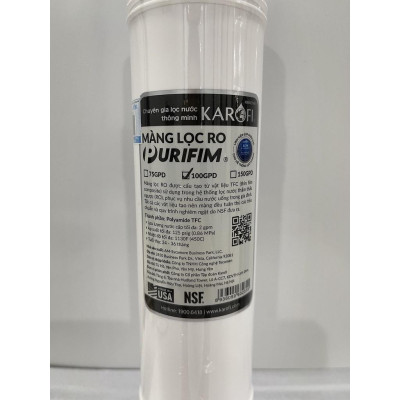 Màng lọc RO Karofi 100GDP Purifim - USA , Lõi đúc nhập khẩu từ Mỹ - Hàng chính hãng