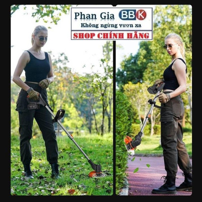 Máy Cắt Cỏ, Tỉa Cành Cầm Tay LAPUSEN Pin Khủng 15000mah, Động Cơ Mạnh 1800W