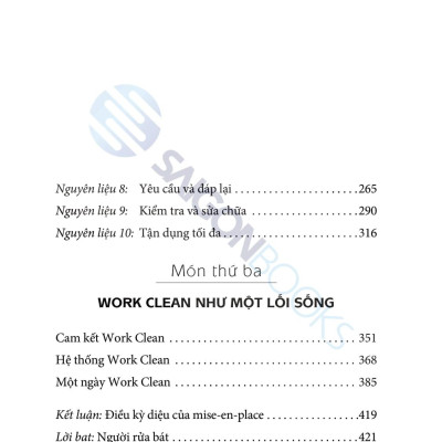 Sách - Work Clean - Phương Pháp Tổ Chức Công Việc Và Đời Sống Như Một Đầu Bếp Chuyên Nghiệp