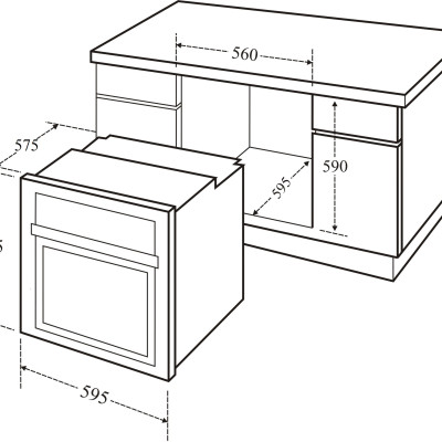 Lò Nướng Âm Tủ KAFF KF-T90M - 66L Malaysia - Hàng Chính Hãng