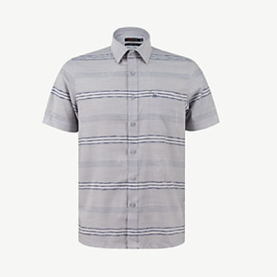 Áo sơ mi nam KHATOCO ngắn tay A1MN538T2-CNSC644-2611-N