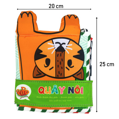 Ziczac Vải Đa Tương Tác Kiêm Đồ Chơi Quây Nôi Cũi Kích Thích Thị Giác Cho Trẻ Sơ Sinh - PiPo Vietnam