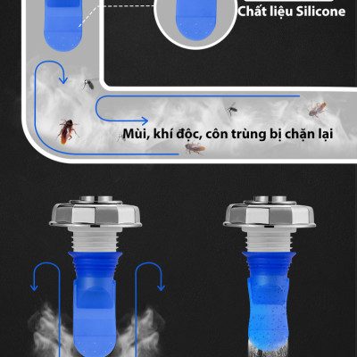 Bộ thoát nước máy giặt, thoát nước thải kiêm chống mùi hôi, ngăn côn trùng trào ngược – Bộ chia 2, MIHOCO 21