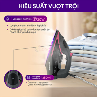 Bàn ủi hơi nước Bluestone SIB-3835 - Hàng chính hãng