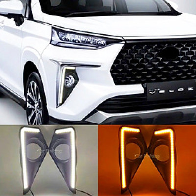Bộ Đèn Led Ban Ngày DRL Đổi Màu Báo Rẽ Cho Toyota Veloz (2018-2024)