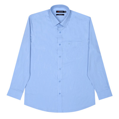 Áo sơ mi nam tay dài form suông Khatoco A1MD498T1-CNMK514-2605-D