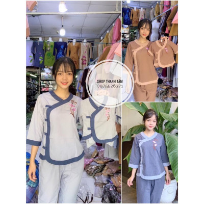 Đồ Lam Đi Chùa #Pháp Phục Phật Giáo#Cổ Tim Nữ s2