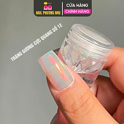 Nhũ Tráng Gương Cực Quang 2 Tone Màu 12, 18 Siêu Lấp Lánh, Dễ Phối, Làm Nail Tiện Lợi Ánh Kim Loại Và Ngọc Ánh Trai