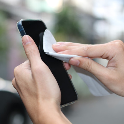 Khăn Lau Màn Hình Polishing Cloth Kai cho iPhone / Macbook / iPad / Laptop / Smartphone / Lens Camera/ Smartwatch loại Fullbox- Hàng Chính Hãng