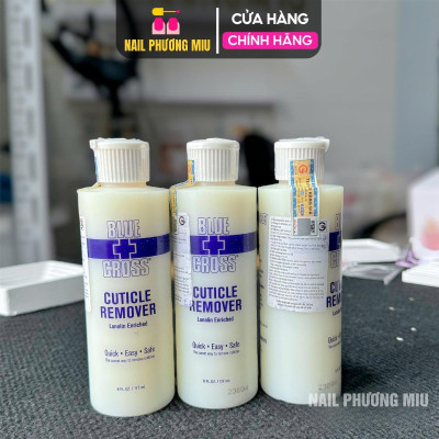 [Cao Cấp] Mềm Da Blue Cross 177ml Cao Cấp Dạng Lỏng Vàng Có Tem Nhập Khẩu Mỹ Chuyên Dùng Làm Nail, Dung Dịch Mềm Da Không Ngâm Nước Nữ Women
