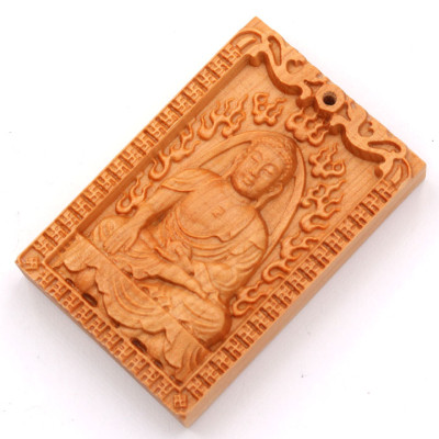 Mặt gỗ hoàng đàn - Phật A di đà MG17