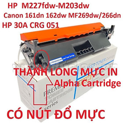 Hộp mực 30A CÓ CHÍP dành cho máy in HP Pro MFP M227fdn, M203dw, M203dn,.. Hàng chính hãng Alpha Cartridge 