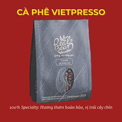 Cà phê đặc sản ngon cho quán Vietpresso – Pha Phin/Máy – Túi 250g – REAL BEAN COFFEE