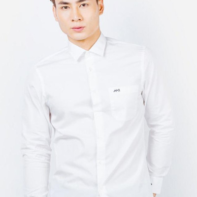 Áo Sơ Mi Dài Tay Nam Aligro màu trắng Algs096