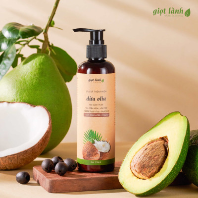 Combo Dầu gội thảo dược- Dầu xả thiên nhiên thuần chay hỗ trợ kích mọc Giọt Lành