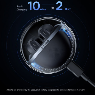 Tai nghe bluetooth V5.3 TWS Baseus Bowie E5x ( 6H, RGB Light, Hi-Fi audio, 4-Mic Noise Reduction) Hàng Chính Hãng