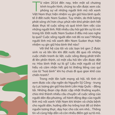 Sách - Mũ Nồi Xanh Việt Nam - Người Đi Gieo Hạt Hòa Bình