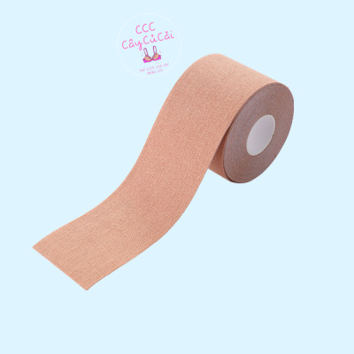 Miếng dán ngực nữ, cuộn băng keo dán ngực 5cm vô hình tiện dụng, tạo khe nâng đỡ vòng 1 chất liệu siêu dính - CCC157