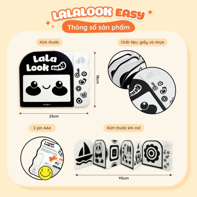 Đồ Chơi Âm Thanh Kèm Thẻ Ziczac Lalalook Kích Thích Thị Giác và Thính Giác Cho Bé Sơ Sinh – Lalala Baby