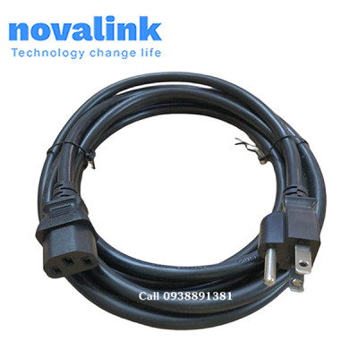 Dây nguồn 3 chấu dùng cho UPS, Server, PC dài 1.5m, 3m. Tiết diện lõi đồng 3Gx 1.31mm, chuẩn UL - Hàng chính hãng