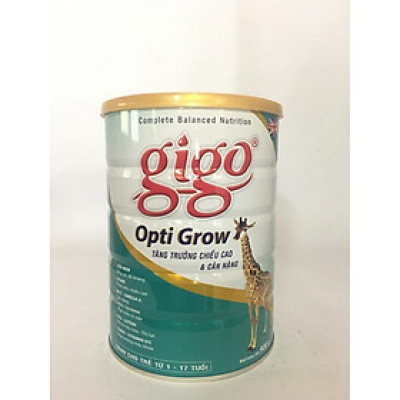 Sữa Bột Gigo Opti Grow 900g – Giúp Tăng Trưởng Chiều Cao Cho Trẻ Từ 1-17 Tuổi – Hàng Chính Hãng