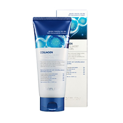 Tẩy Tế Bào Chết Collagen _ Farmstay Collagen Water Full Moist Peeling Gel