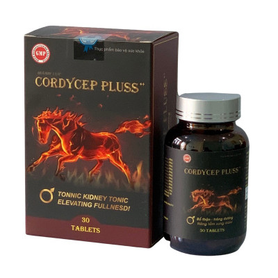 ￼Bổ Thận CORDYCEP PLUSS - Hộp 30 viên - Dùng được cho cả nam và nữ , cải thiện chức năng sinh lí, bồi bổ cơ thể, Lisse