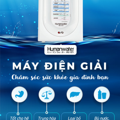OSG - Máy Tạo Nước Điện Giải Ion Kiềm Giàu Hydro HU-121 - Hàng Nhập Khẩu Chính Hãng