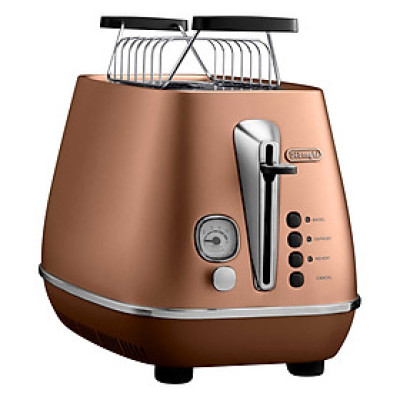 Máy Nướng Bánh Mì Distinta Delonghi CTI 2103.CP (900W) - Đồng - Hàng Chính Hãng