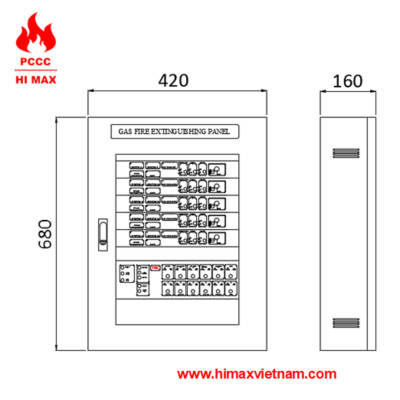 Trung tâm điều khiển tắt xả khí gas 3 hi max HP5010