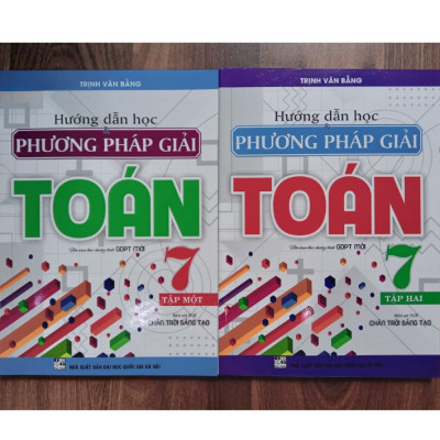 Sách - Combo Hướng Dẫn Học & Phương Pháp Giải Toán Lớp 7 - Tập 1 + Tập 2 (Bám Sát SGK Chân Trời Sáng Tạo)