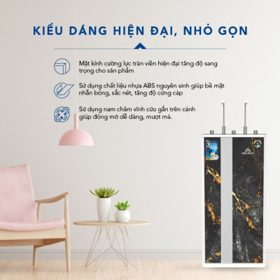 Máy lọc nước RO nóng lạnh 10 cấp lọc Hòa Phát HWBR4B1021 - đạt chuẩn uống trực tiếp tại vòi - bảo hành 36 tháng - Hàng Chính Hãng