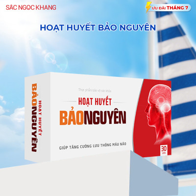 Hoạt huyết Bảo Nguyên 30 viên giúp tăng cường lưu thông máu não (Sắc Ngọc Khang)